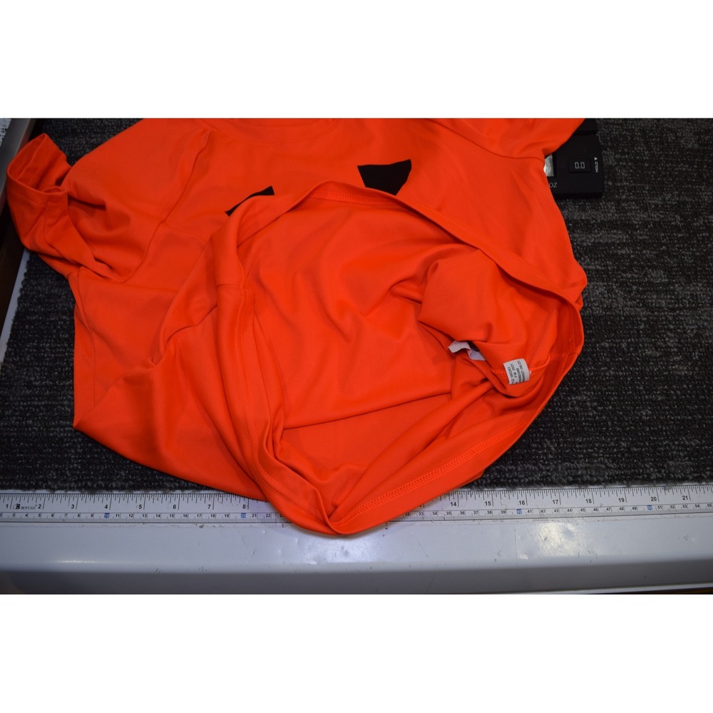 Under Armour HeatGear Loose Neon Safety Orange Athletic T-Shirt YLG - Picture 5 of 14